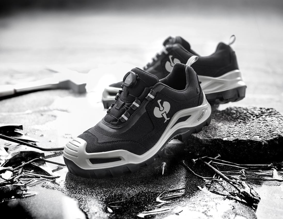 Footwear: S3 Safety shoes e.s. Kastra II low + black/platinum