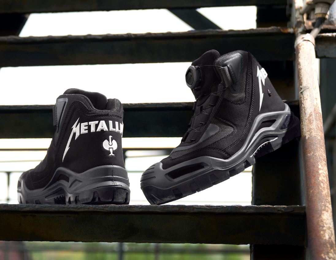 S3: Metallica safety boots + svart