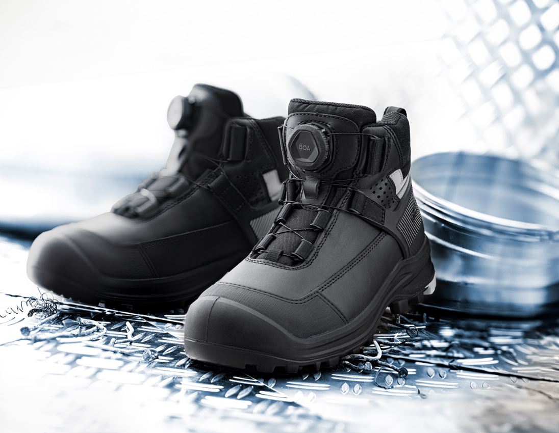S3: S3 Safety boots e.s. Sawato mid + black/silver
