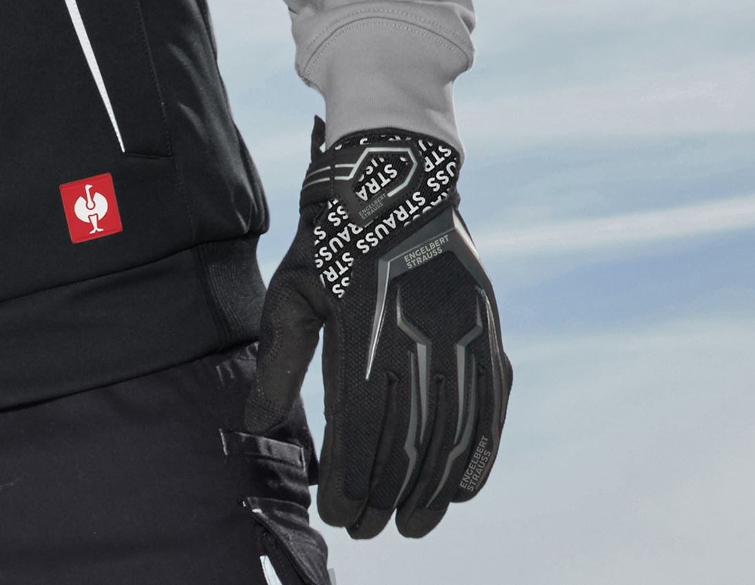 Cold: e.s. Mechanic's winter gloves Mirage Ice + black/grey