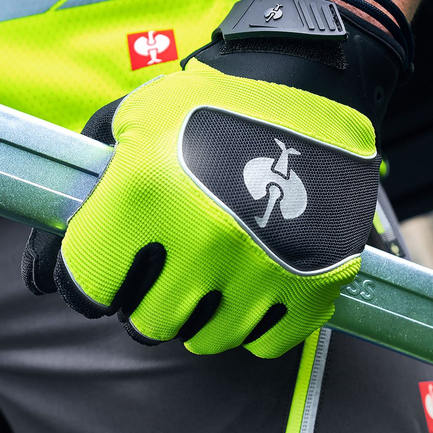 Personal Protection: Gloves e.s.ambition + black/high-vis yellow 2