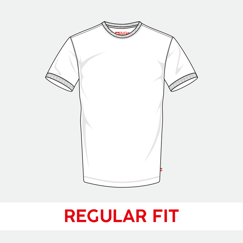 Överdelar: e.s. T-shirt cotton stretch + alkaliblå 2