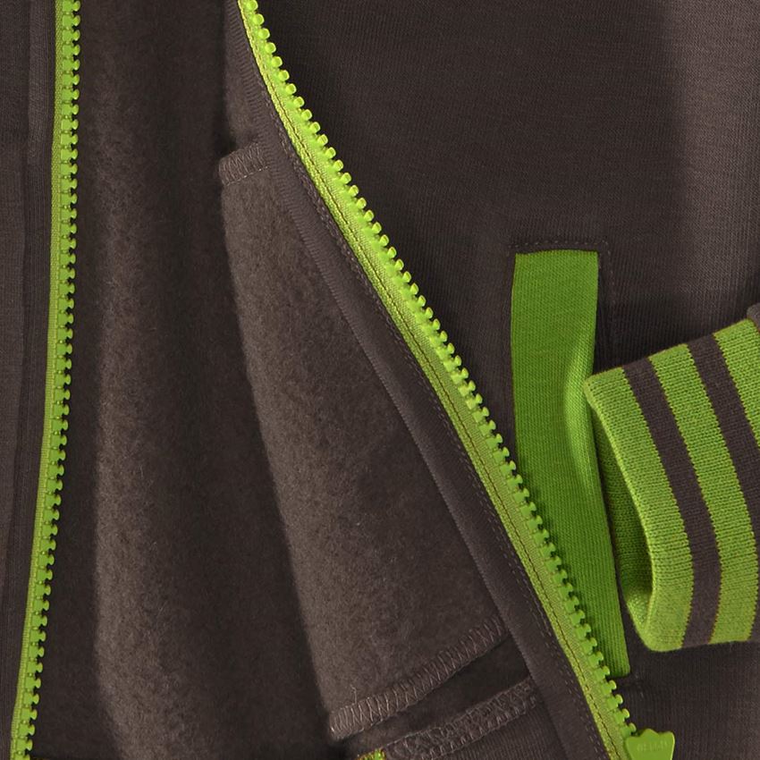 Shirts, Pullover & more: Hoody sweatjacket e.s.motion 2020, children's + chestnut/seagreen 2