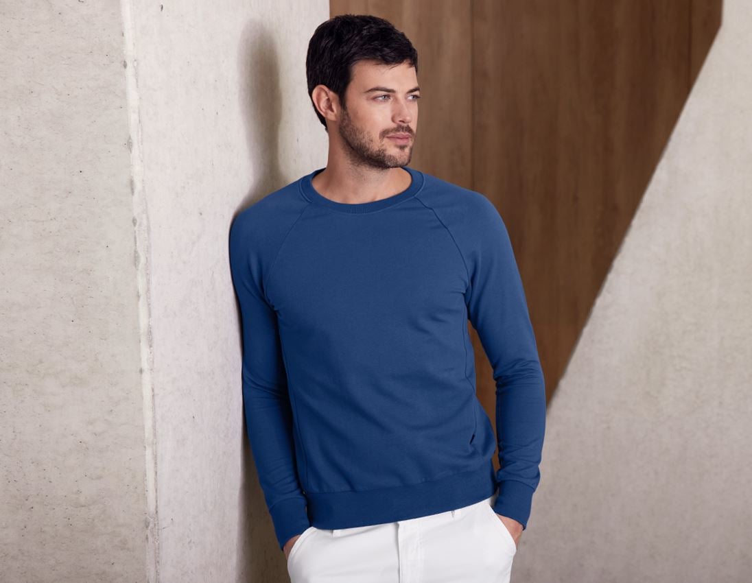 Shirts, Pullover & more: e.s. Sweatshirt cotton stretch + alkaliblue