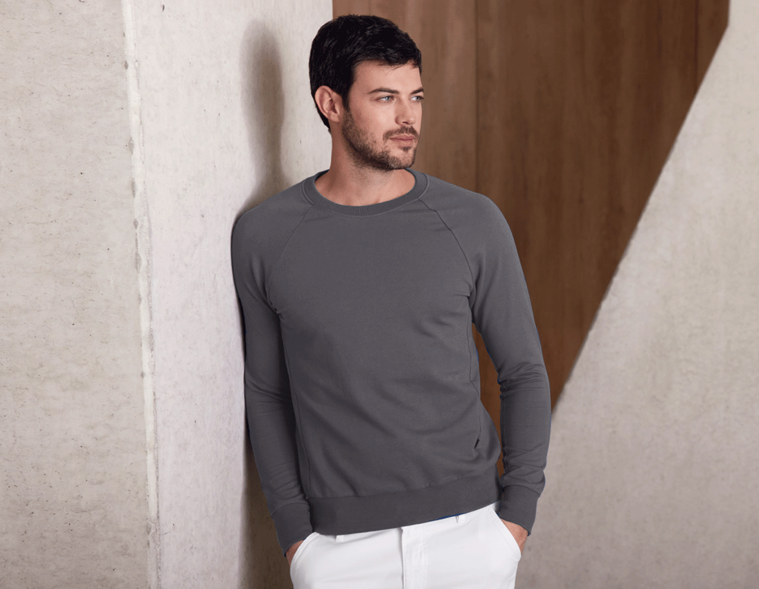 Teman: e.s. Sweatshirt cotton stretch + antracit