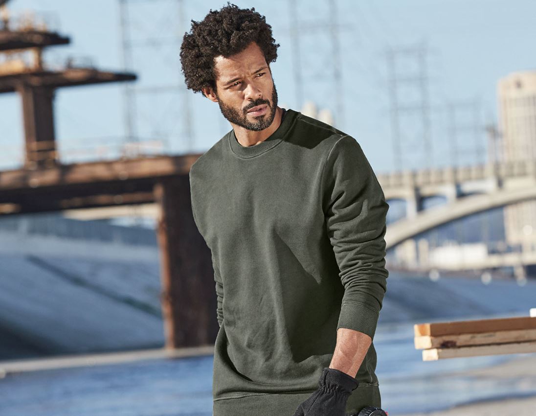 Teman: e.s. Sweatshirt vintage poly cotton + kamouflagegrön vintage 3