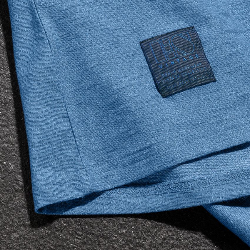 Överdelar: T-Shirt e.s.vintage, dam + arktisk blå melange 2