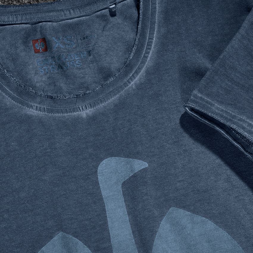 Överdelar: T-Shirt e.s.motion ten ostrich, dam + skifferblå vintage 2