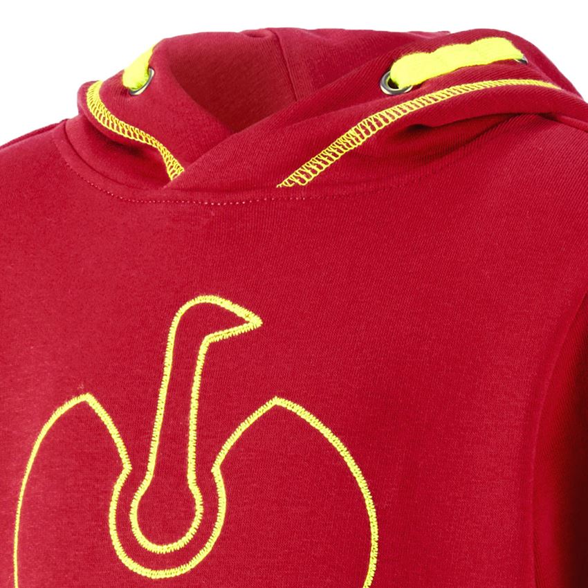 Shirts, Pullover & more: Hoody sweatshirt e.s.motion 2020, children´s + fiery red/high-vis yellow 2