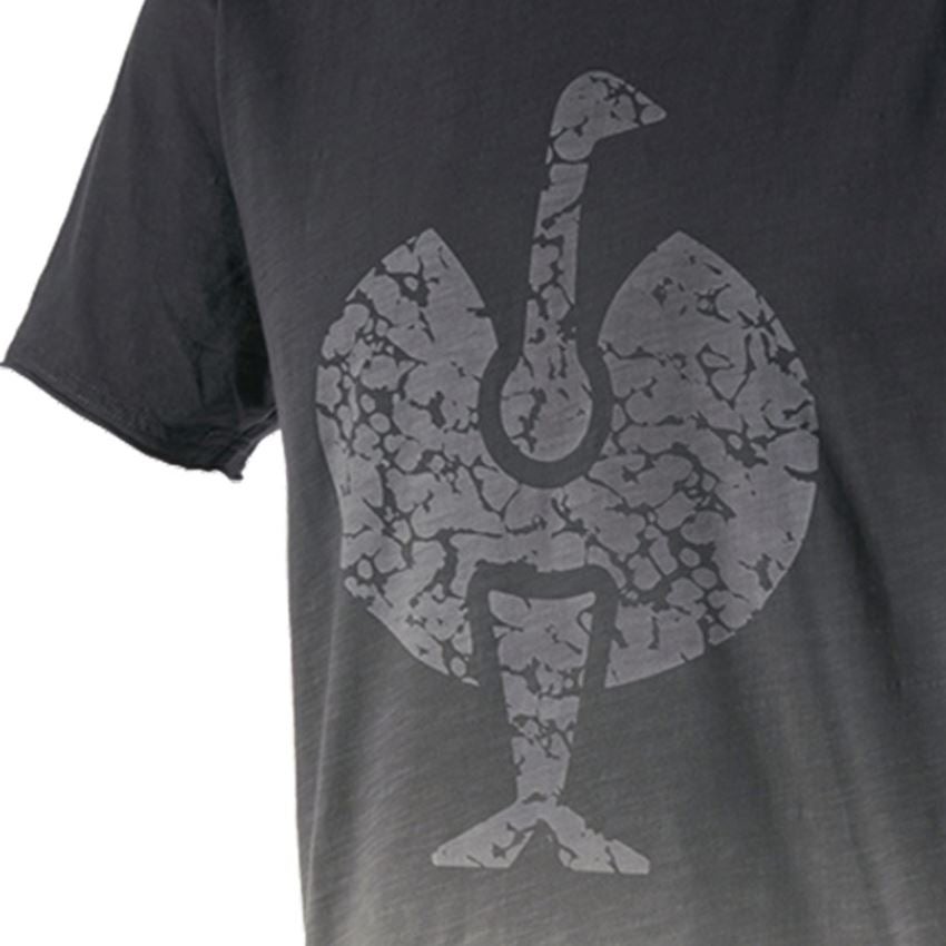 Överdelar: e.s. T-Shirt workwear ostrich + oxidsvart vintage 2