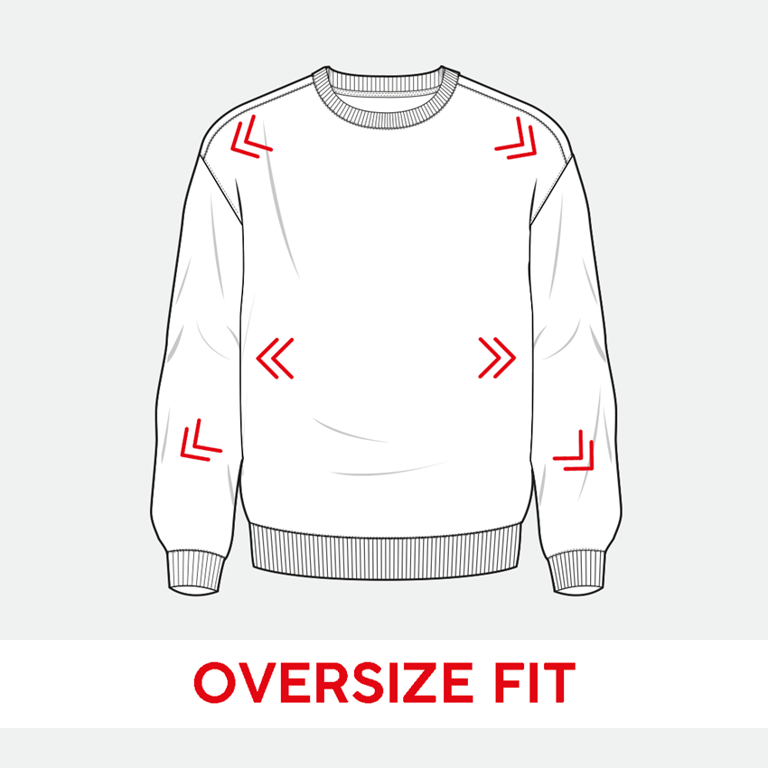 Överdelar: Oversize sweatshirt e.s.motion ten + mossgrön vintage 2