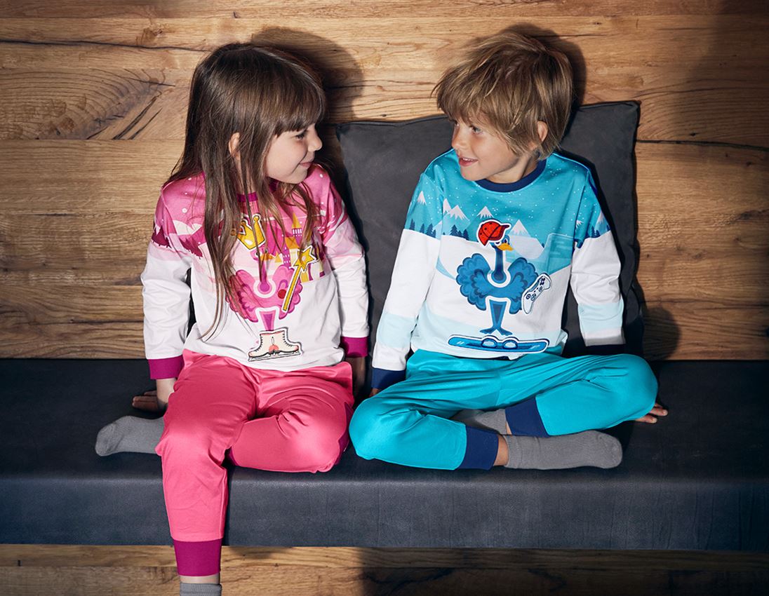 Accessoarer: e.s. Pyjamas Winter-Fun, barn + nizzablå