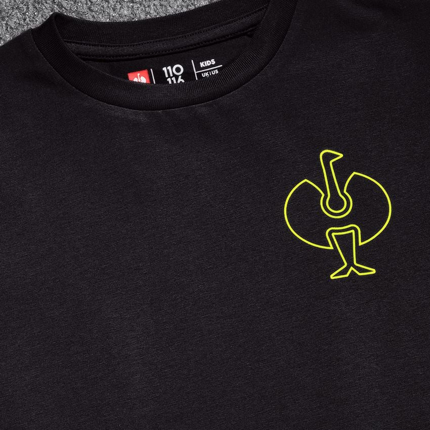 Shirts, Pullover & more: T-Shirt e.s.trail, children's + black/acid yellow 2