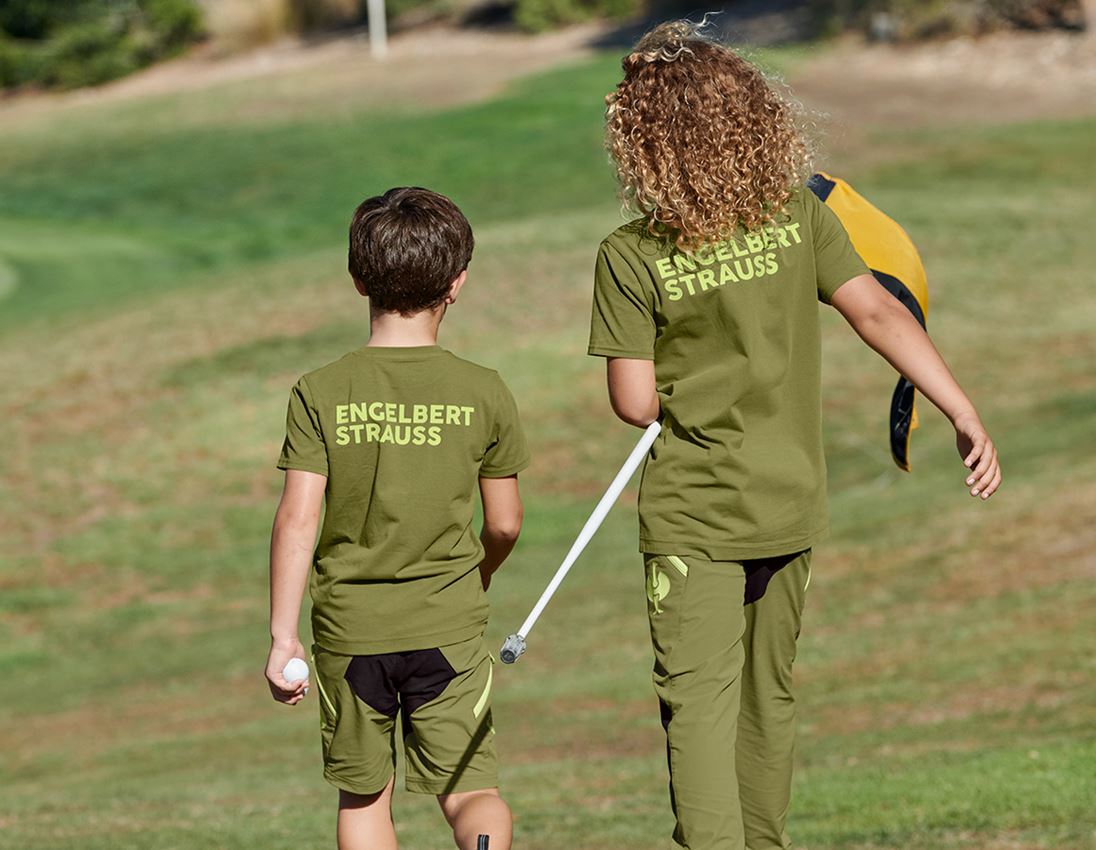 Överdelar: T-Shirt e.s.trail, barn + enegrön/limegrön 1