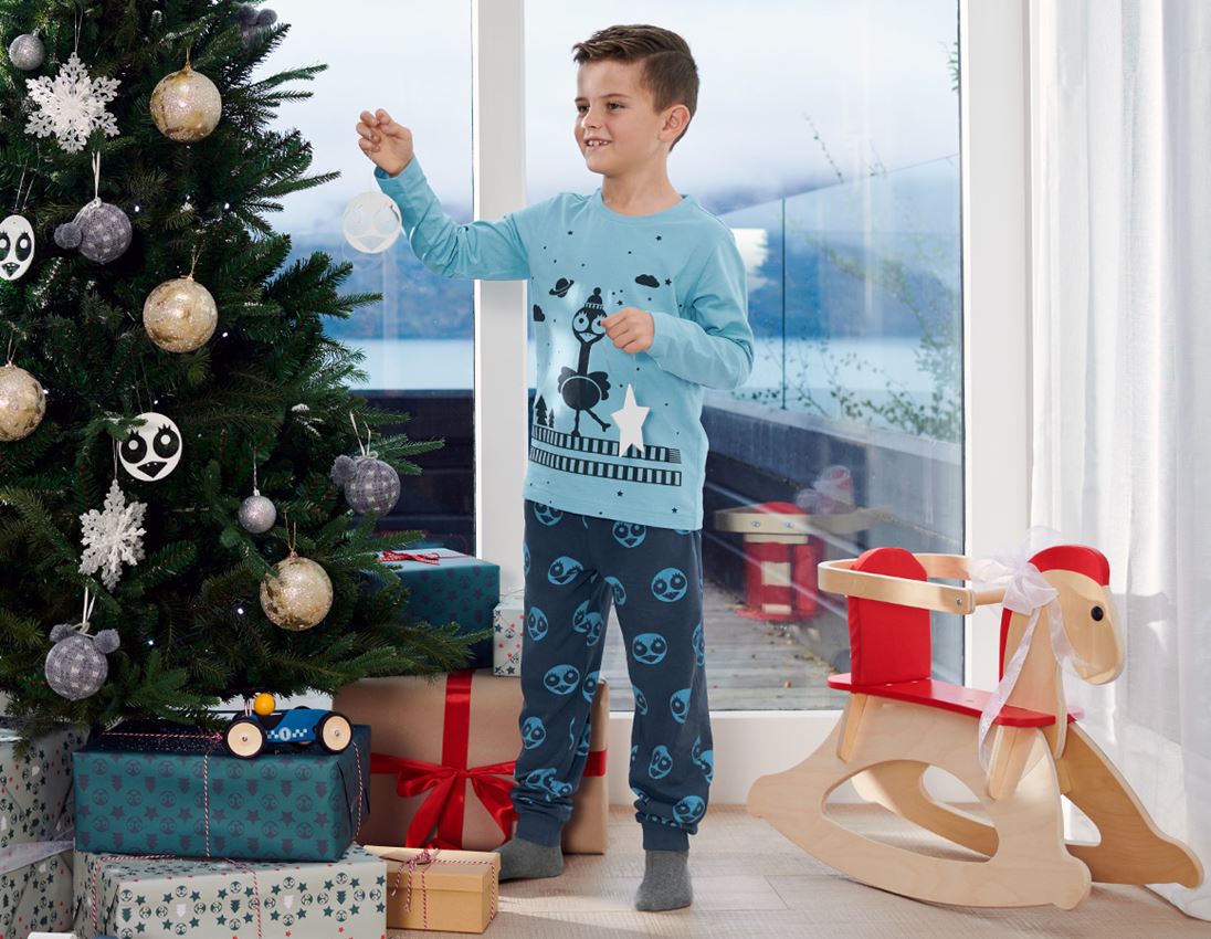 Presentidéer: e.s. pyjamas barn + skuggblå