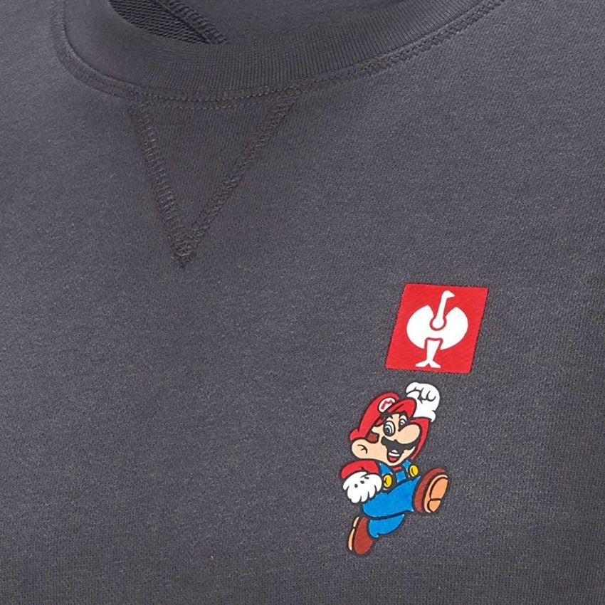 Överdelar: Super Mario sweatshirt, herr + antracit 2