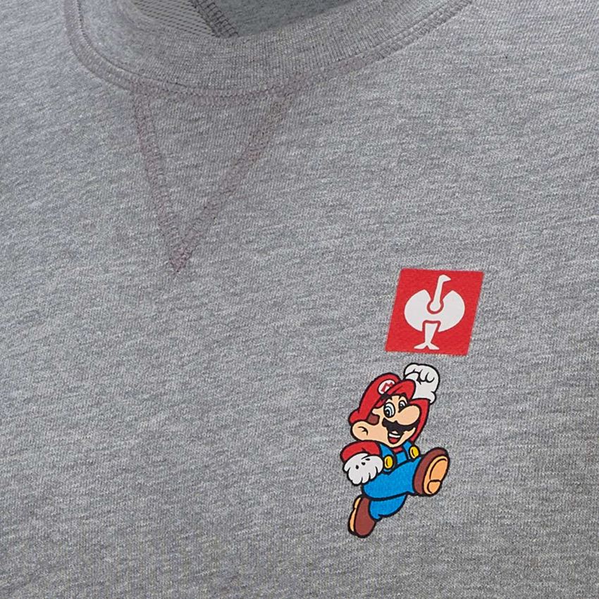 Samarbeten: Super Mario sweatshirt, herr + gråmelerad 2