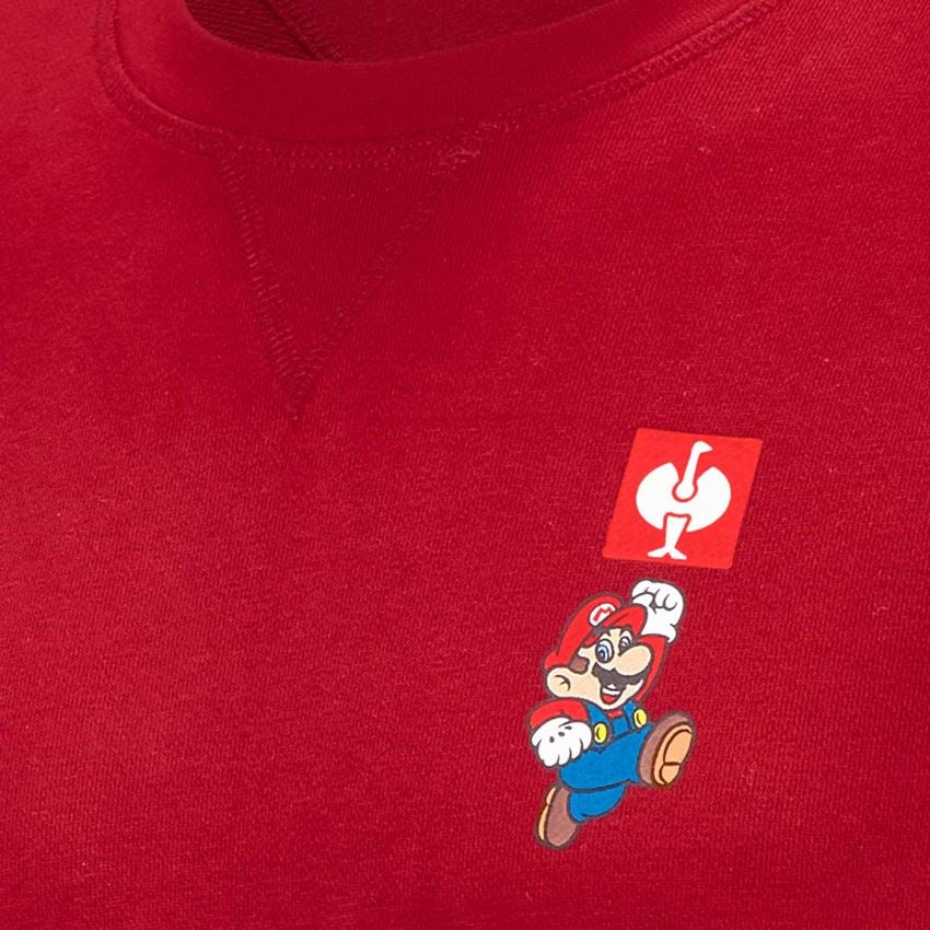 Samarbeten: Super Mario sweatshirt, herr + eldröd 2
