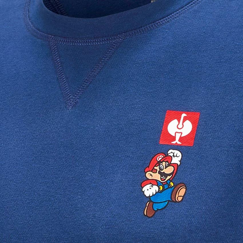 Samarbeten: Super Mario sweatshirt, herr + alkaliblå 2