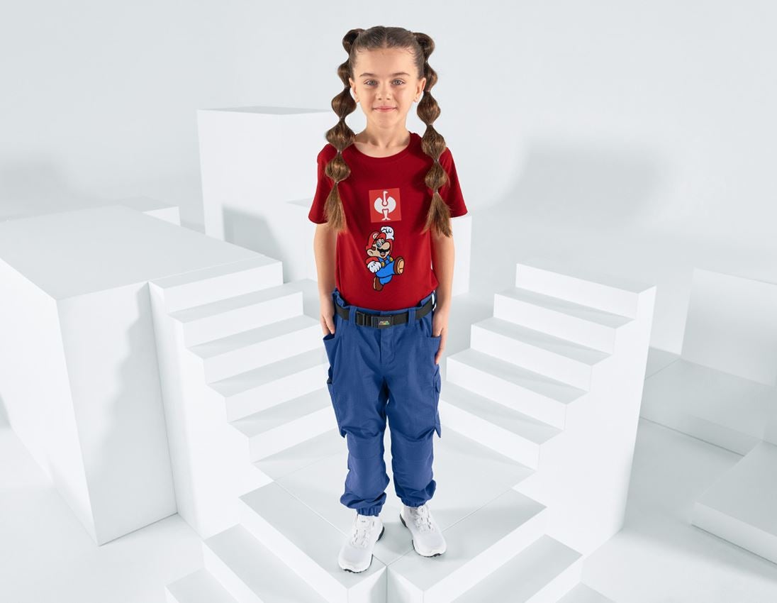 Samarbeten: Super Mario T-shirt, barn + eldröd 1