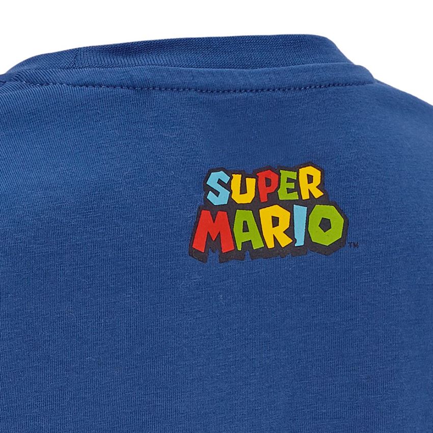 Överdelar: Super Mario T-shirt, barn + alkaliblå 2