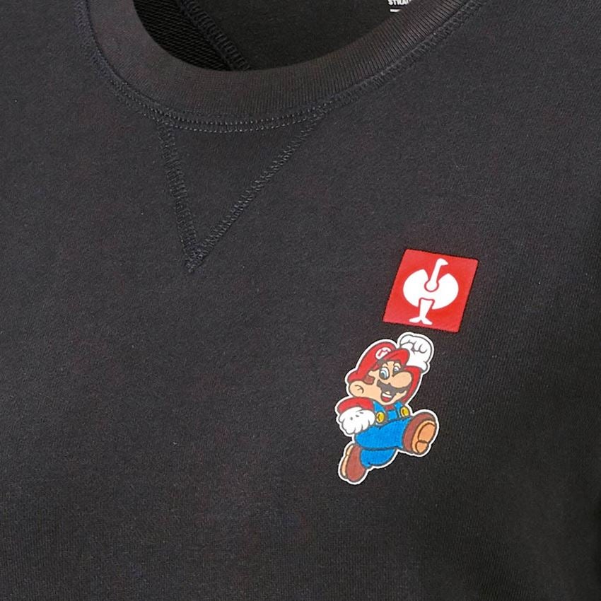 Överdelar: Super Mario sweatshirt, dam + svart 2