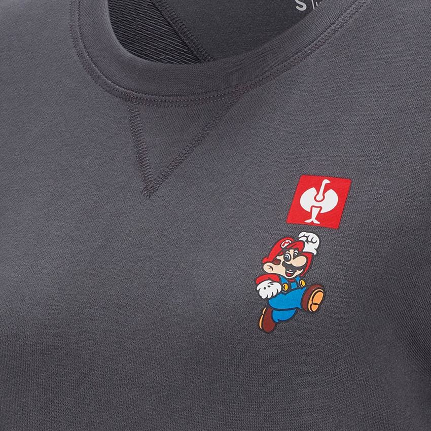 Överdelar: Super Mario sweatshirt, dam + antracit 2