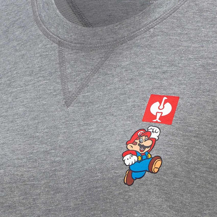 Samarbeten: Super Mario sweatshirt, dam + gråmelerad 2