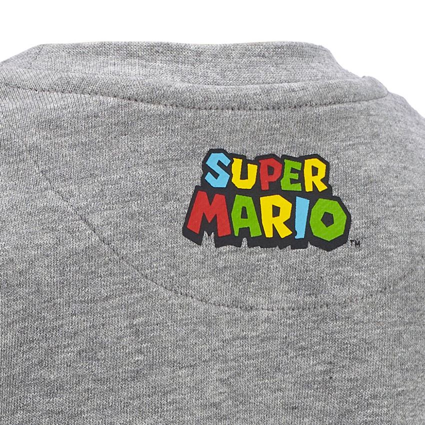 Samarbeten: Super Mario sweatshirt, barn + gråmelerad 2