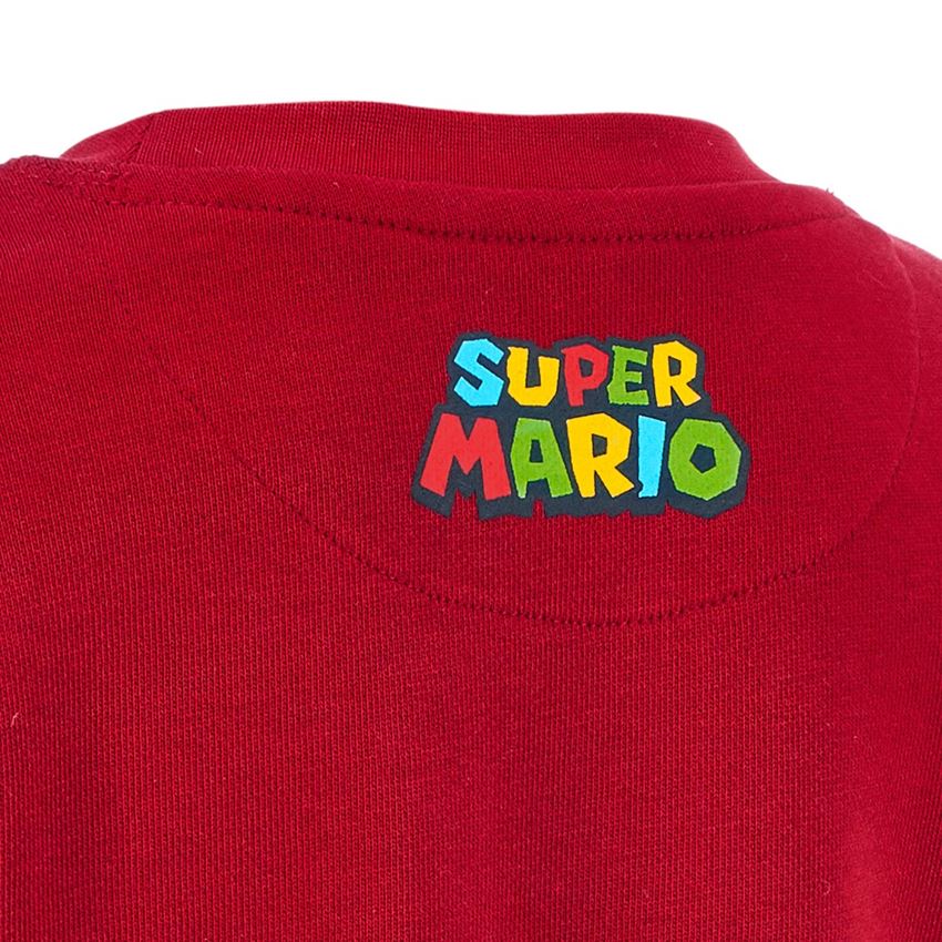 Överdelar: Super Mario sweatshirt, barn + eldröd 2