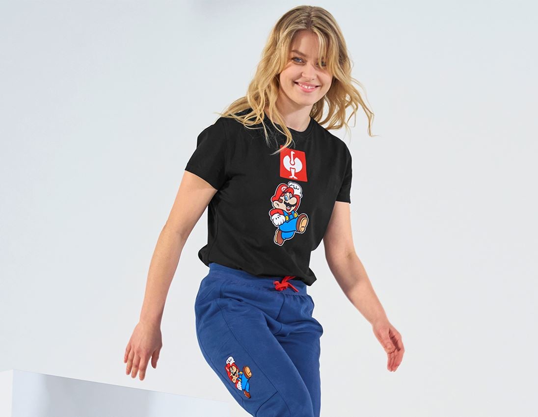 Samarbeten: Super Mario T-shirt, dam + svart