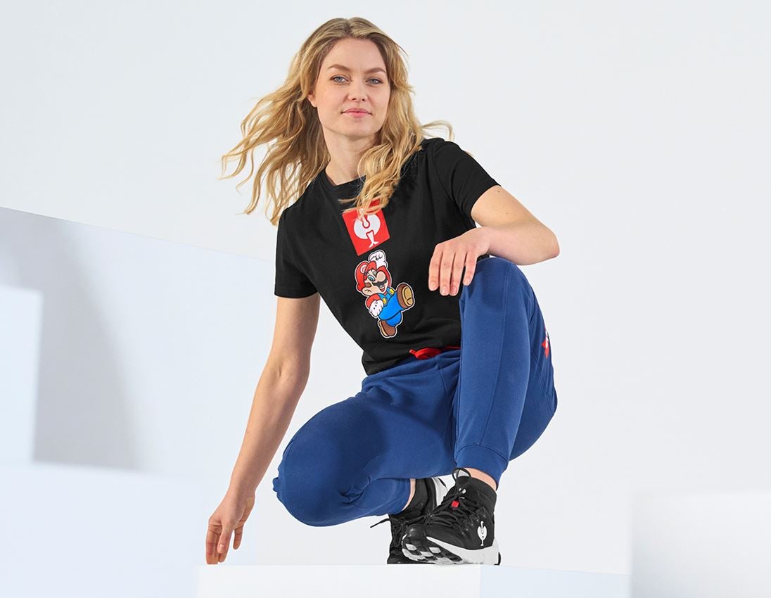 Överdelar: Super Mario T-shirt, dam + svart 1
