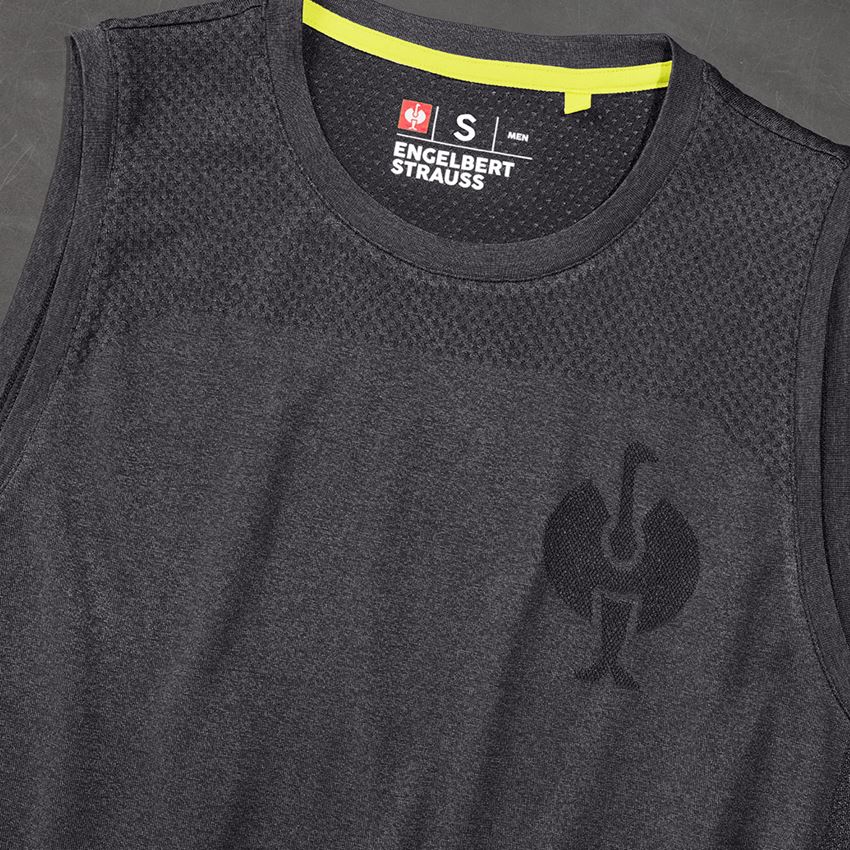 Clothing: Athletics-shirt seamless e.s.trail + black melange 2