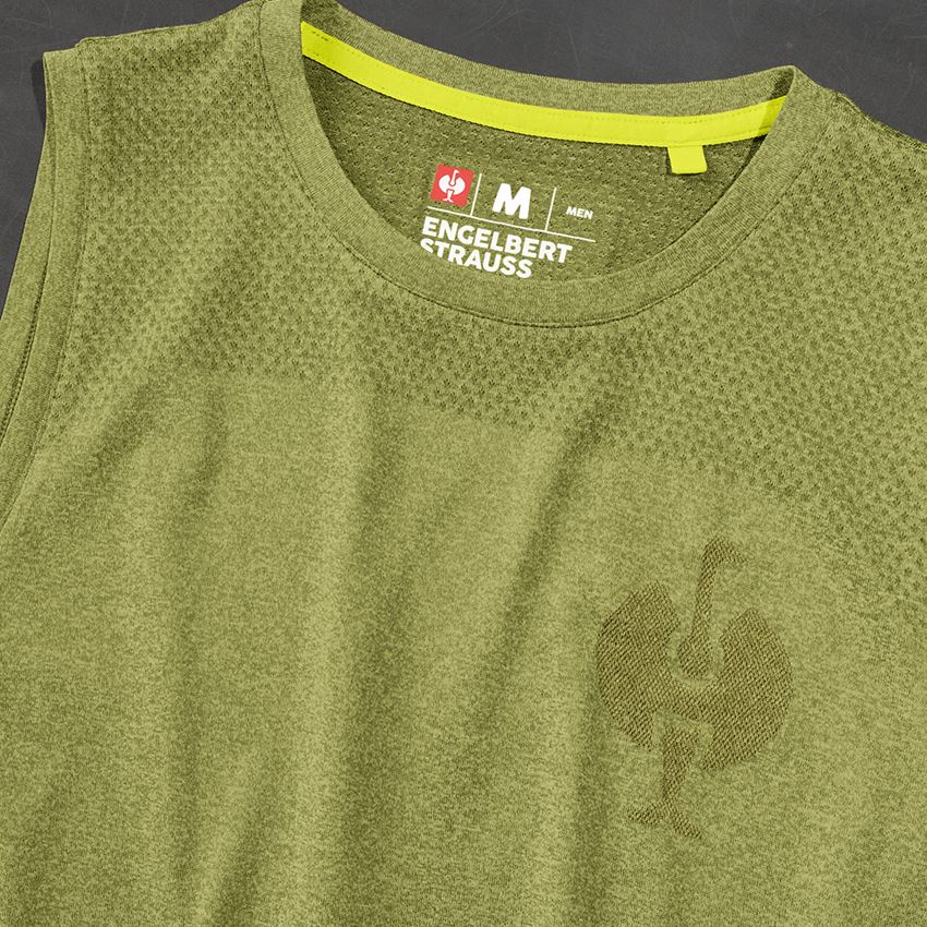 Överdelar: Athletic-shirt seamless e.s.trail + enegrön melange 2
