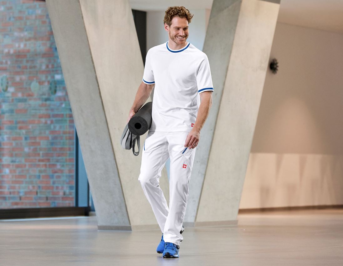 Topics: Functional t-shirt e.s.ambition + white/gentianblue 3