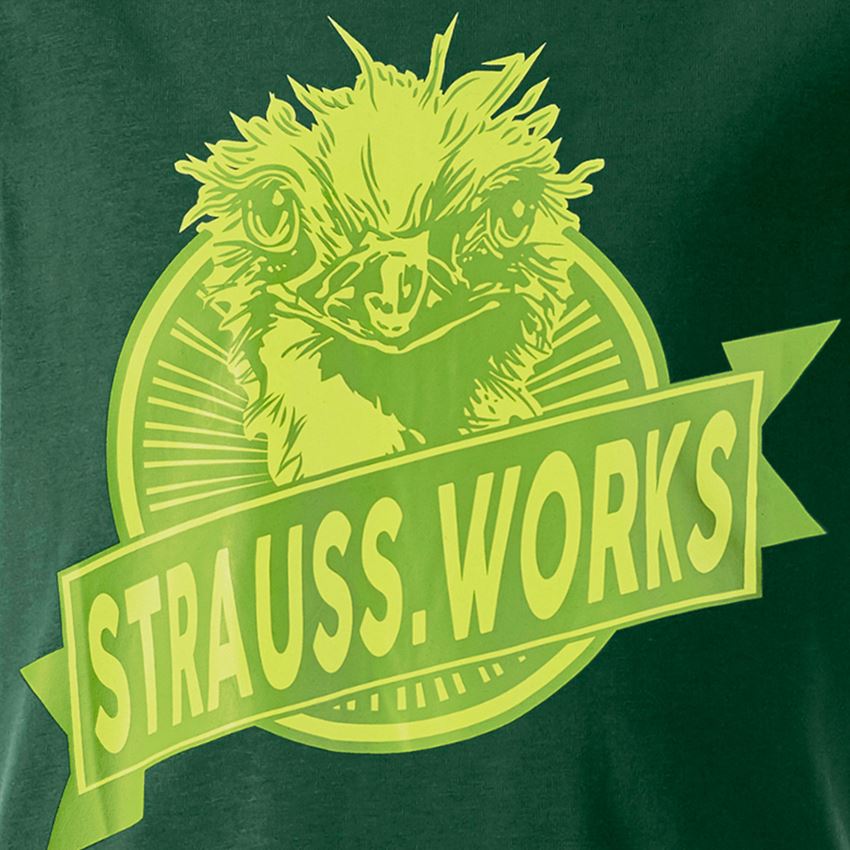 Clothing: e.s. T-shirt strauss works, children's + green 2