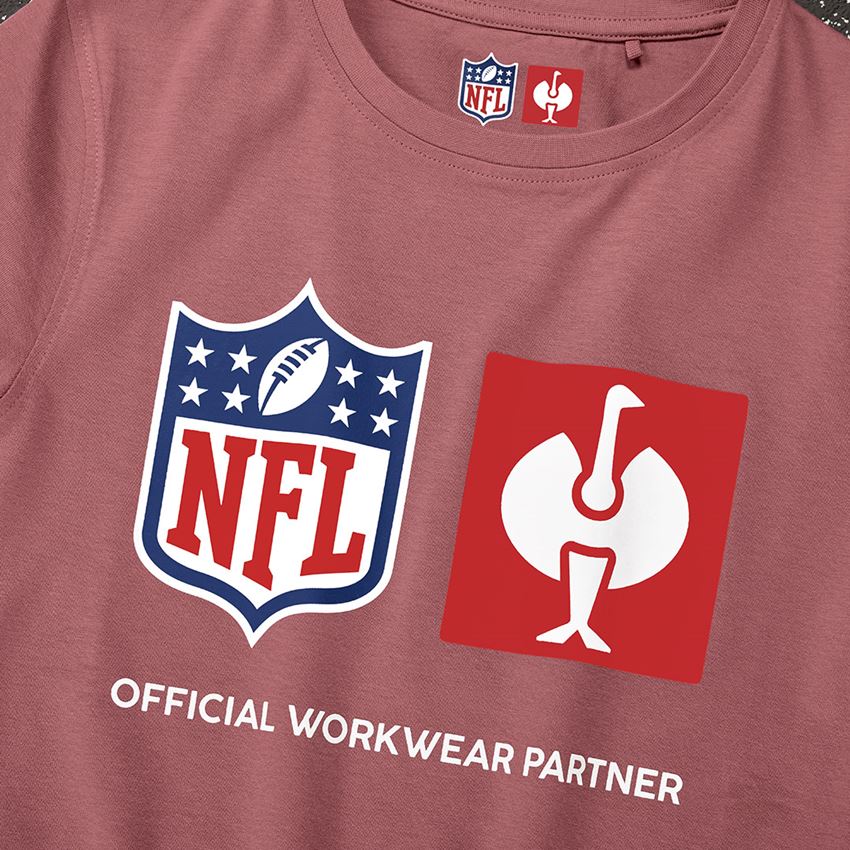 Samarbeten: NFL T-Shirt cotton, ladies + oxidröd 2