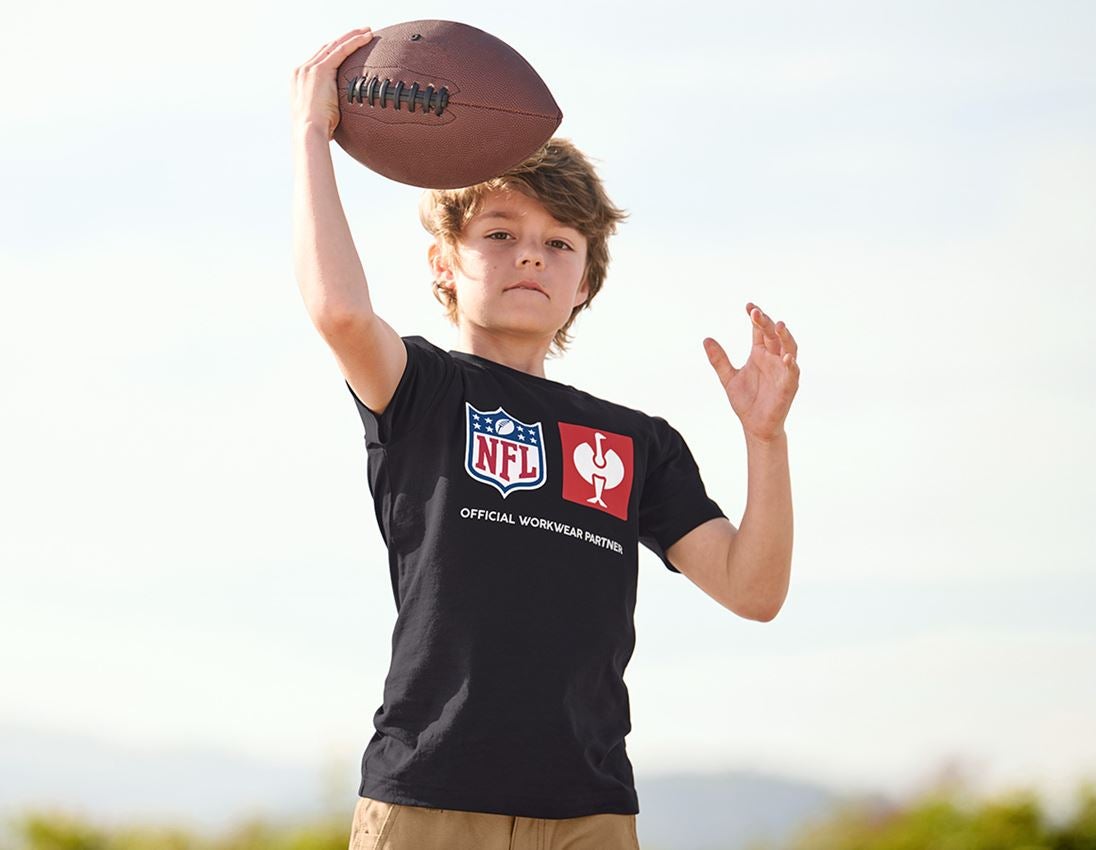 Samarbeten: NFL T-Shirt cotton, kids + svart 1