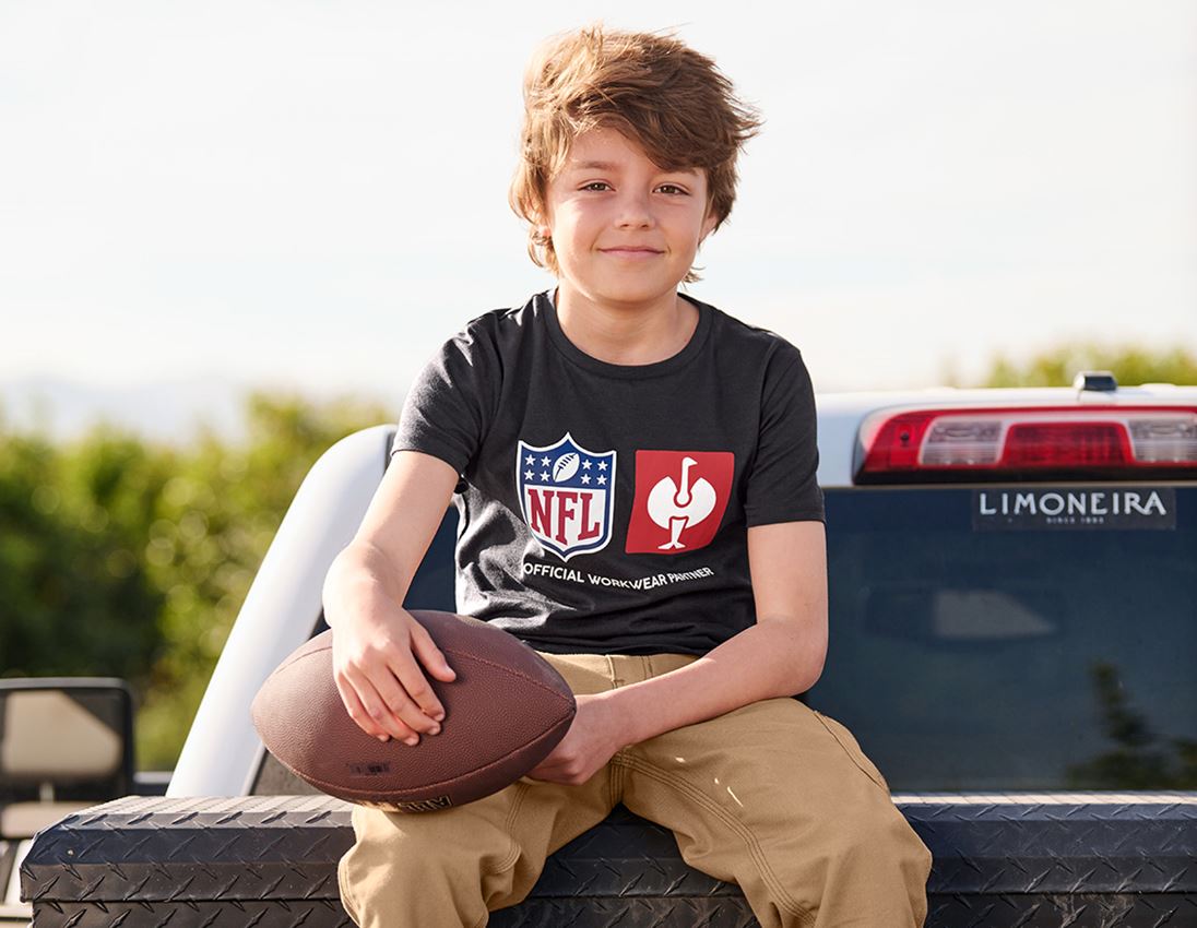 Samarbeten: NFL T-Shirt cotton, kids + svart 3