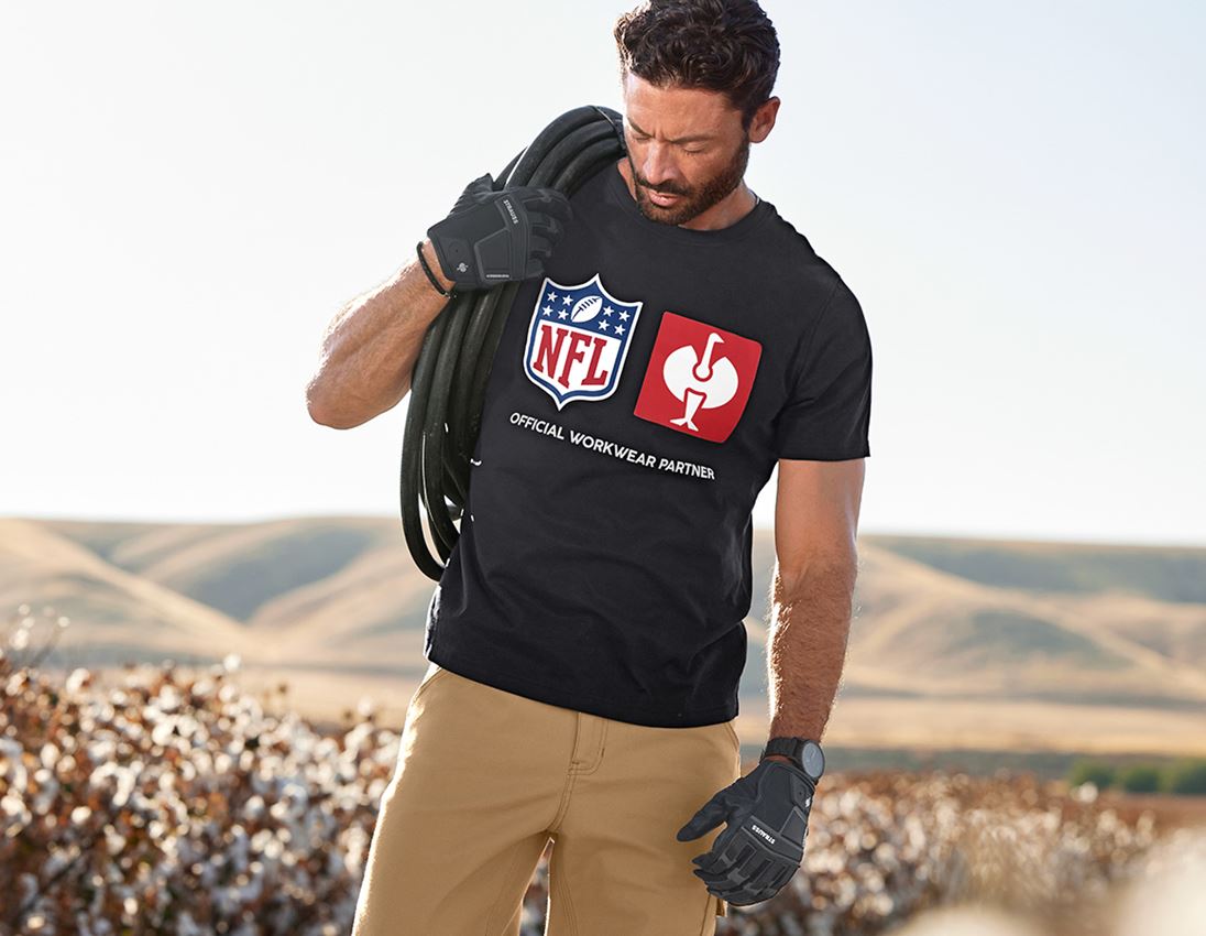 Samarbeten: NFL T-Shirt cotton + svart