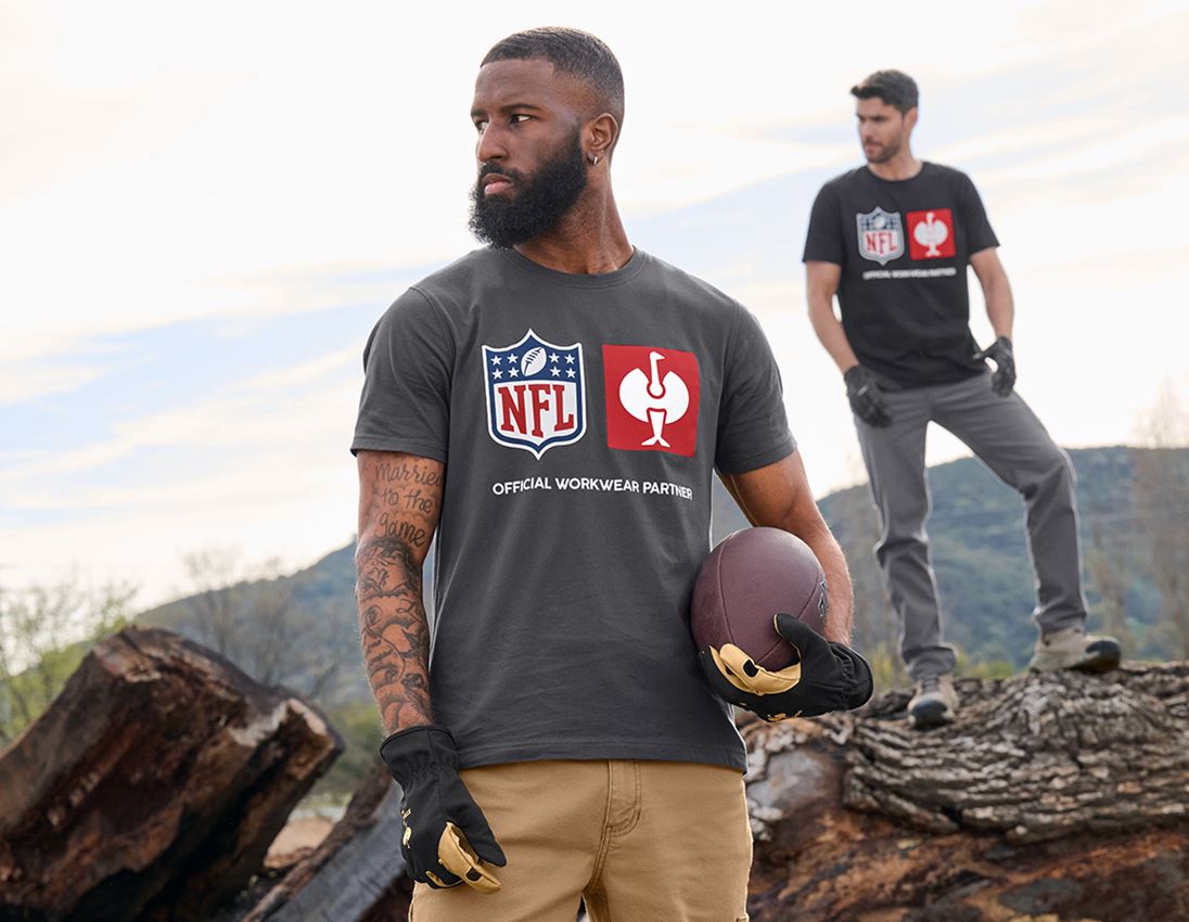 Shirts, Pullover & more: NFL T-Shirt cotton + carbongrey 1