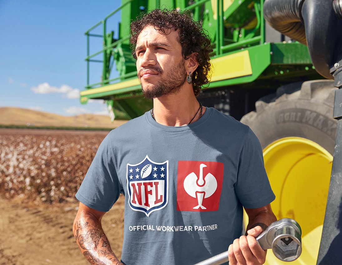 Samarbeten: NFL T-Shirt cotton + oxidblå 1