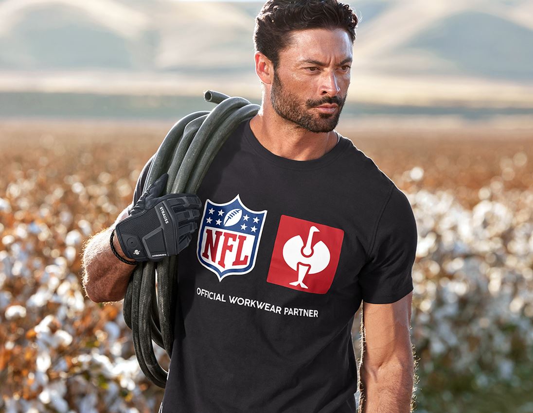 Samarbeten: NFL T-Shirt cotton + svart 1