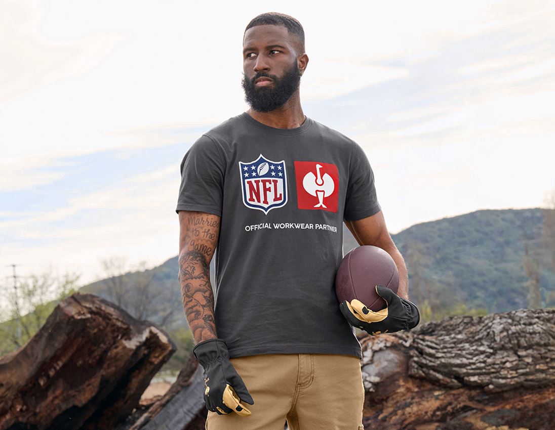 Överdelar: NFL T-Shirt cotton + karbongrå