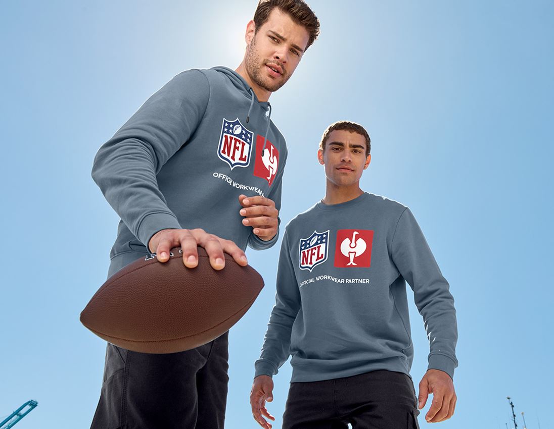 Samarbeten: NFL Sweatshirt cotton + oxidblå 2