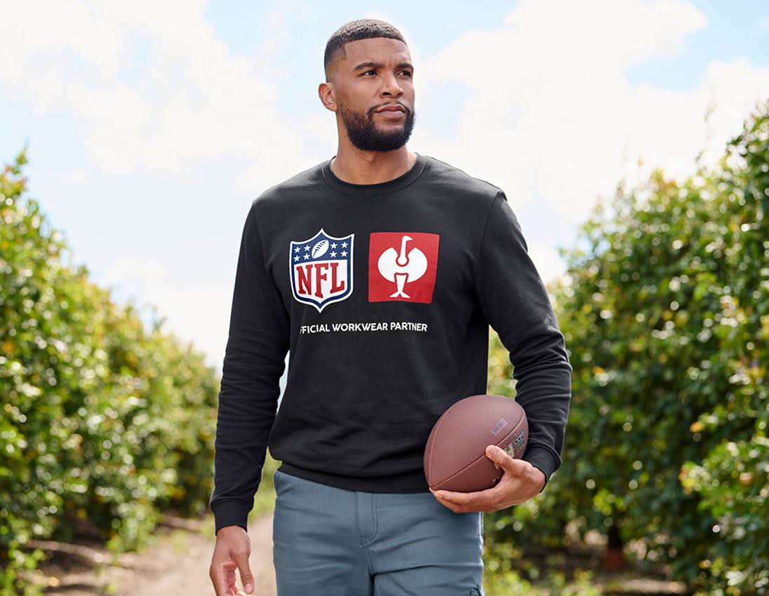 Samarbeten: NFL Sweatshirt cotton + svart 1