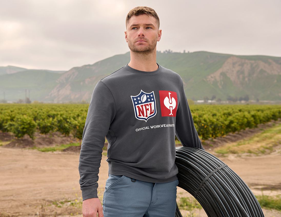 Samarbeten: NFL Sweatshirt cotton + karbongrå 1