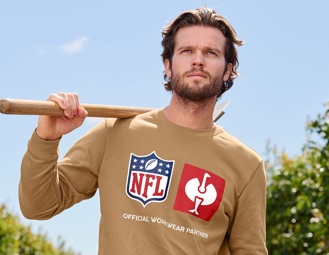 Överdelar: NFL Sweatshirt cotton + mandelbrun 2