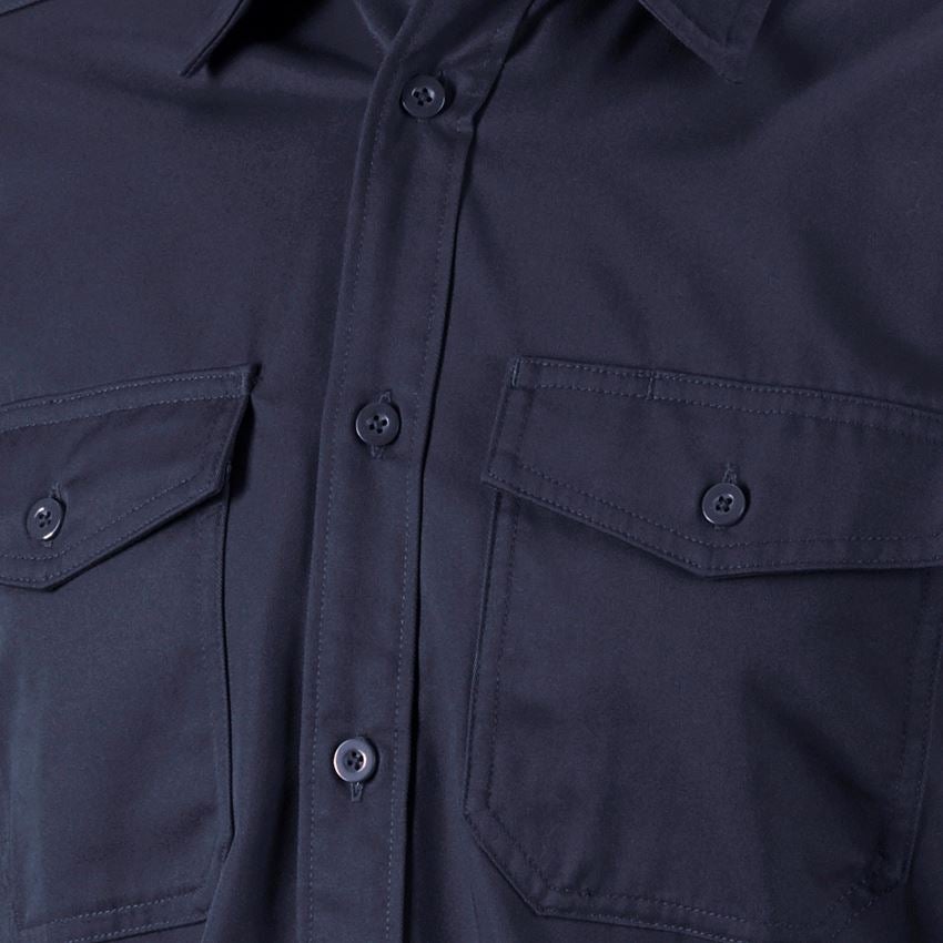 Överdelar: Arbetsskjorta e.s.classic, långärmad + mörkblå 2