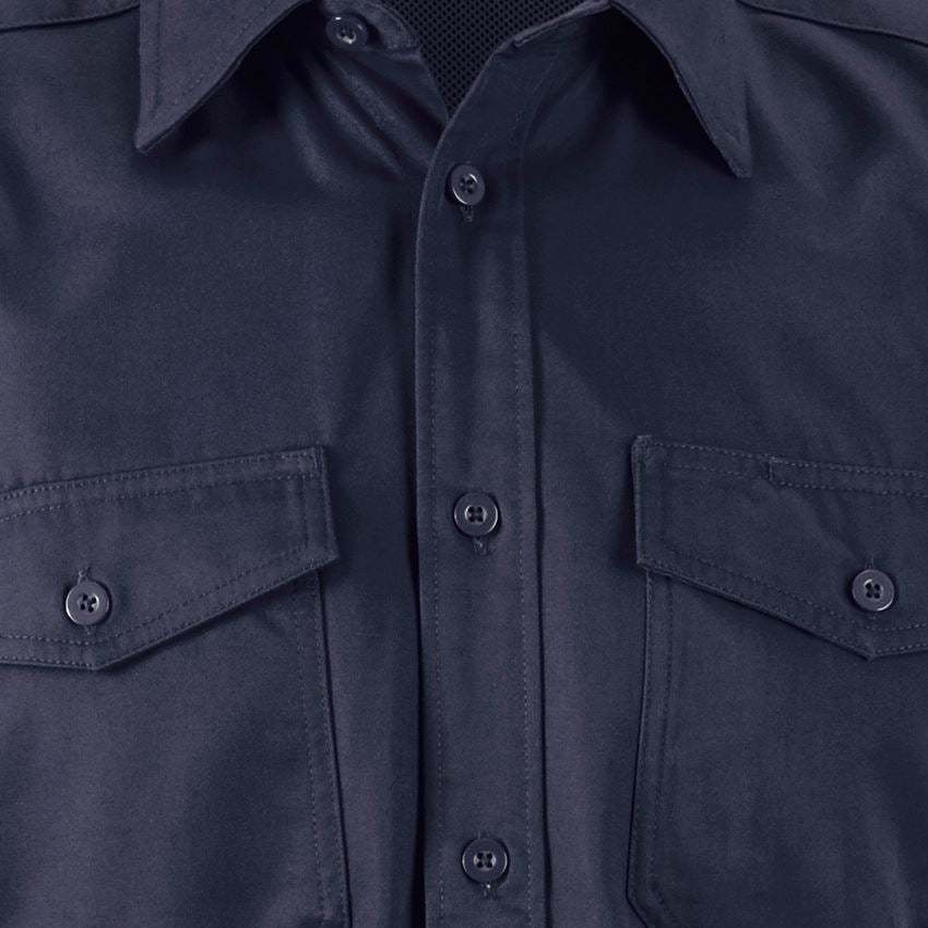 Överdelar: Arbetsskjorta e.s.classic, kortärmad + mörkblå 2